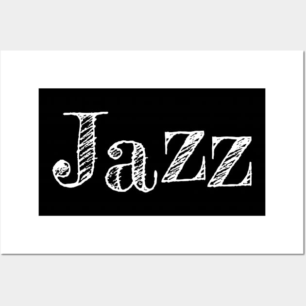 jazz sketch logo Wall Art by lkn